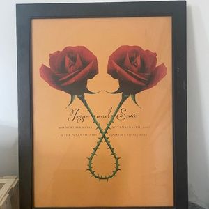 Framed Tegan and Sara poster from their 2007 tour.